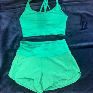 Lululemon Athletica green Activewear shorts
